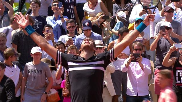 Höjdpunkter: Del Potro klar för semi Höjdpunkter: Del Potro klar för semi