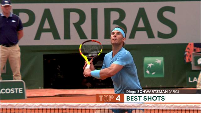 Roland Garros 2018: Una triple genialidad de Nadal corona el Top 5 puntazos de la jornada Roland Garros 2018: Una triple genialidad de Nadal corona el Top 5 puntazos de la jornada