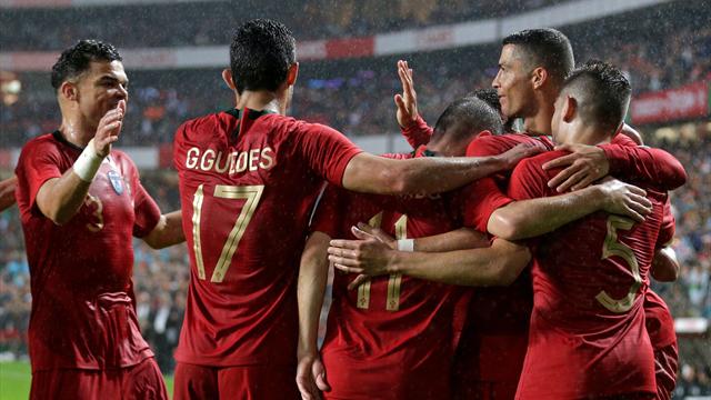 Guedes auteur d'un doublé, Ronaldo passeur : les buts de Portugal - Algérie en vidéo