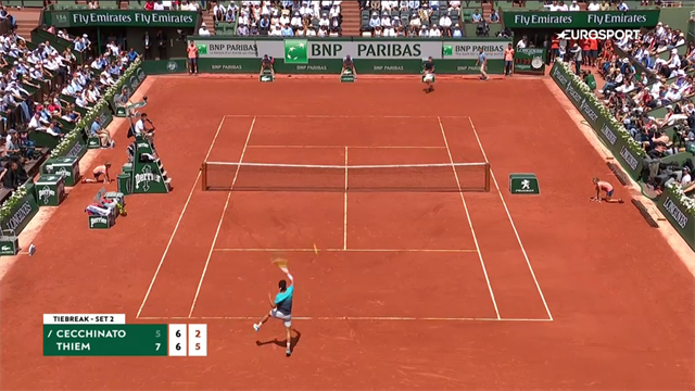 Roland Garros: Thiem-Cecchinato 7-5 7-6 6-1, gli highlights Roland Garros: Thiem-Cecchinato 7-5 7-6 6-1, gli highlights