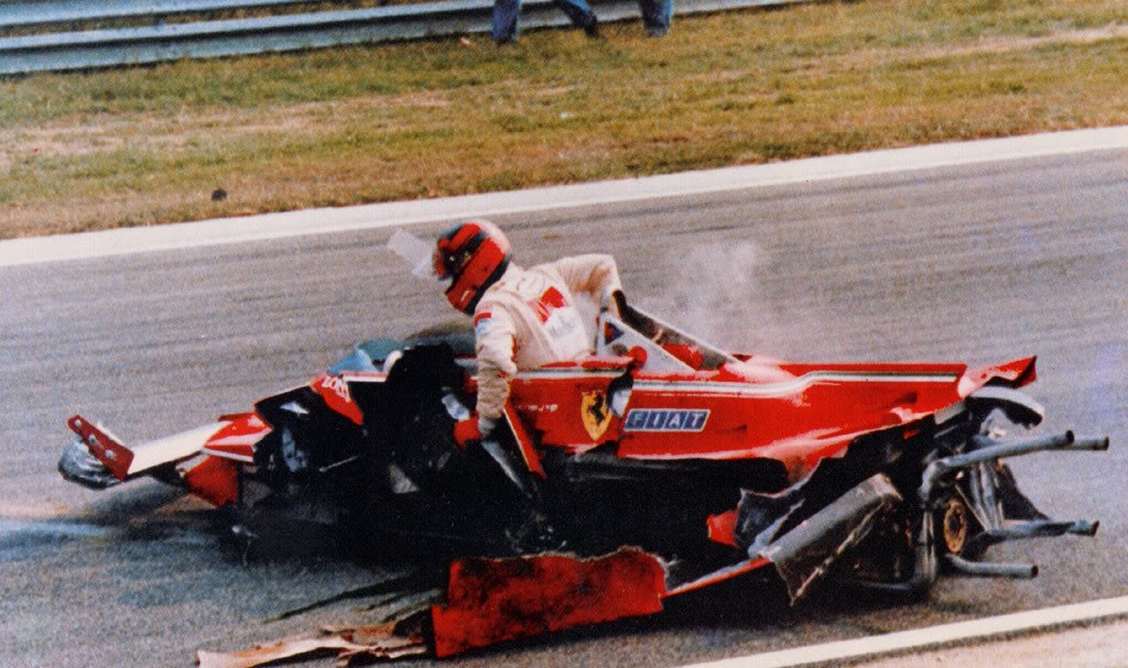 Gilles Villeneuve (Ferrari) au Grand Prix d'Italie 1980