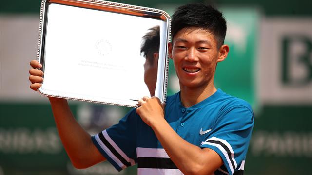 Chez les juniors, Hsin Tseng a surpris le favori Baez