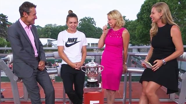 "Einfach Klappe halten und spielen": Halep verrät ihr Erfolgsgeheimnis "Einfach Klappe halten und spielen": Halep verrät ihr Erfolgsgeheimnis