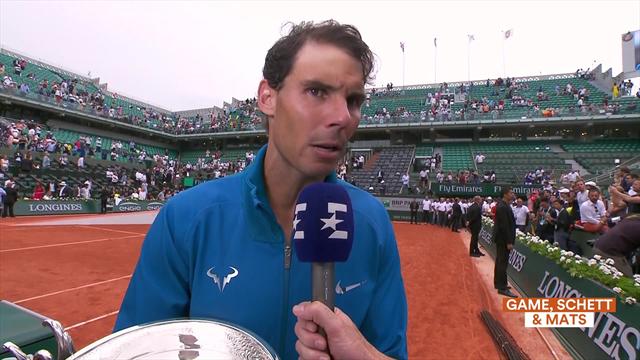 Nadal: "Lavoro tanto, ma ho anche fortuna. Ringrazio la vita per queste opportunità" Nadal: "Lavoro tanto, ma ho anche fortuna. Ringrazio la vita per queste opportunità"