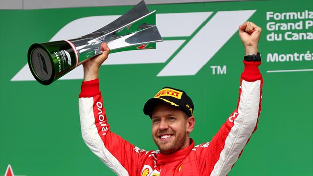 Vettel 50. yarış zaferini Kanada'da elde etti