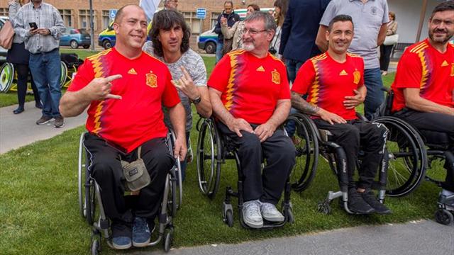 El nuevo deporte A-ball se da a conocer en el Hospital de Parapléjicos