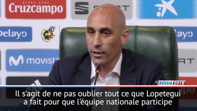 Espagne : Rubiales : "Nous avons été contraints de nous séparer de Lopetegui" Espagne : Rubiales : "Nous avons été contraints de nous séparer de Lopetegui"