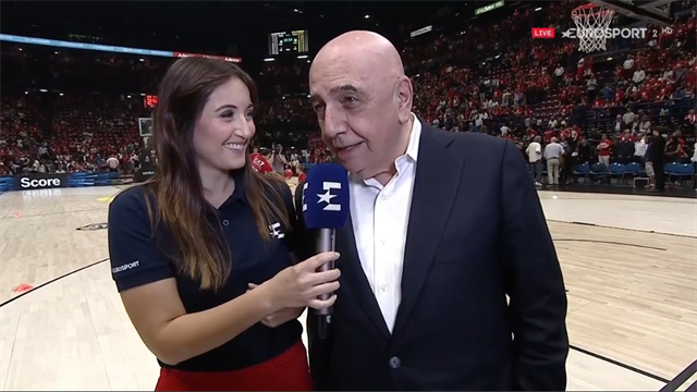 Adriano Galliani, tifoso speciale: "Questa Olimpia ha degli up-and-down incredibili" Adriano Galliani, tifoso speciale: "Questa Olimpia ha degli up-and-down incredibili"
