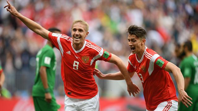 Une tête précise et le Russe Gazinsky s'est offert le premier but du Mondial