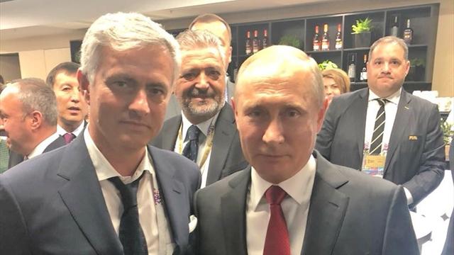 Путин сфотографировался с Моуринью перед матчем Россия – Саудовская Аравия