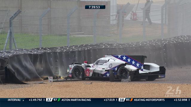 Big crash leaves Hanley's Dragonspeed even further behind at Le Mans Big crash leaves Hanley's Dragonspeed even further behind at Le Mans
