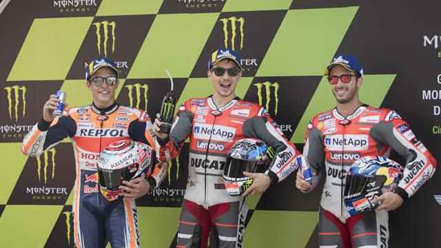 Capolavoro Lorenzo, vince a Spielberg dopo un duello super con Marquez! Terzo Dovizioso, 6° Rossi