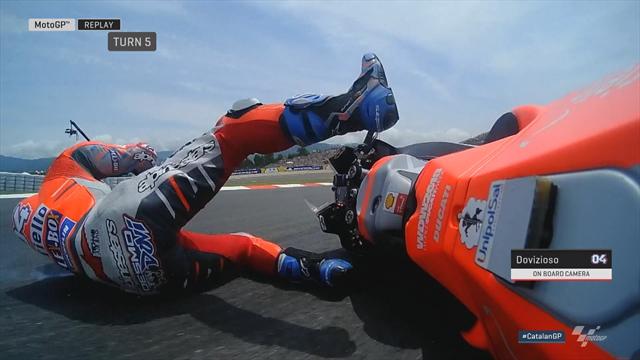 Une chute qui coûte très cher à Dovizioso Une chute qui coûte très cher à Dovizioso