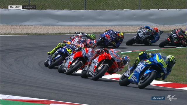 Highlights: Lorenzo souverän, Rossi pirscht sich heran Highlights: Lorenzo souverän, Rossi pirscht sich heran