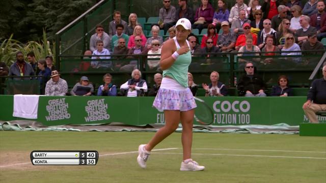 Highlights: Barty ends Konta run Highlights: Barty ends Konta run