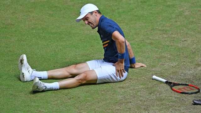 ATP Halle, Bautista-Coric: Una lesión trunca el sueño de la final (3-2 A)