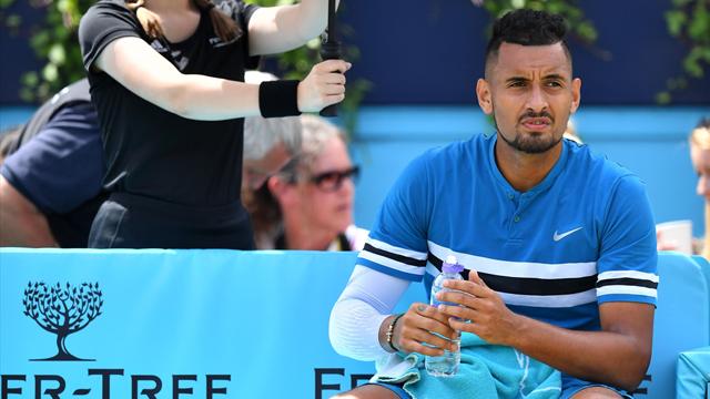 Kyrgios condamné à 15 000 euros d’amende pour un geste obscène