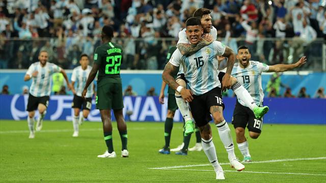Ekstase in Weiß-Himmelblau: Rojo schießt Argentinien ins Achtelfinale