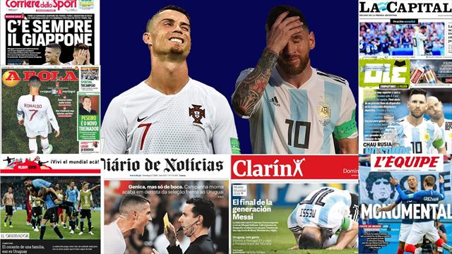 Mundial Rusia 2018: Las portadas atizan a Cristiano y Messi y encumbran a Mbappé y Cavani Mundial Rusia 2018: Las portadas atizan a Cristiano y Messi y encumbran a Mbappé y Cavani