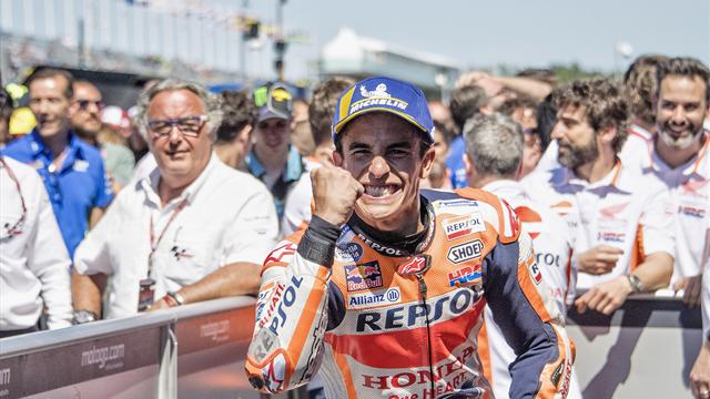 Marquez : "Je me suis battu avec tout le monde, c'était une course de Moto3 !" Marquez : "Je me suis battu avec tout le monde, c'était une course de Moto3 !"