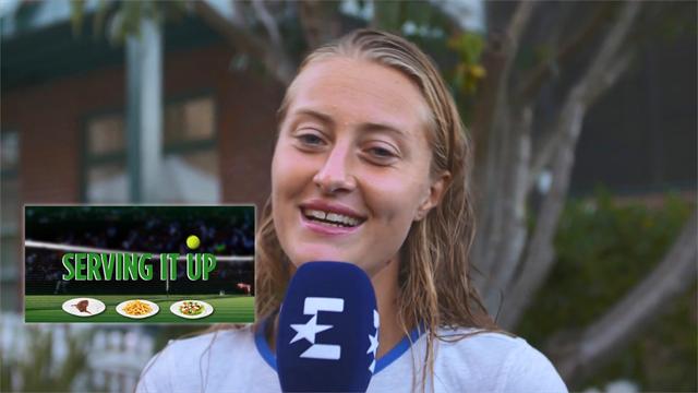 Péché-mignon, Burek, carburant : dans l’assiette de Kristina Mladenovic