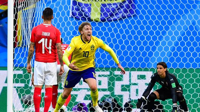 Forsberg fa volare ancora la Svezia! Svizzera battuta e quarti conquistati