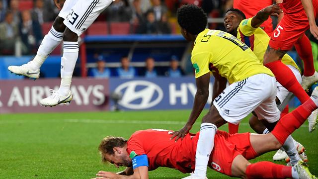 Après une faute incontestable de Sanchez, Kane a inscrit sur penalty son 6e but