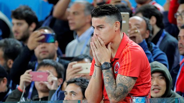 Bange Momente, erlösender Jubel, bittere Tränen: James leidet auf der Tribüne mit