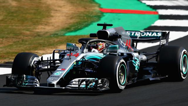 Hamilton fastest in first practice at Silverstone