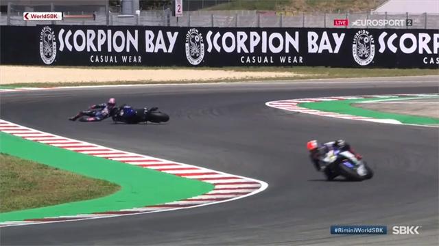 Lowes crashes out in race one in Rimini Lowes crashes out in race one in Rimini