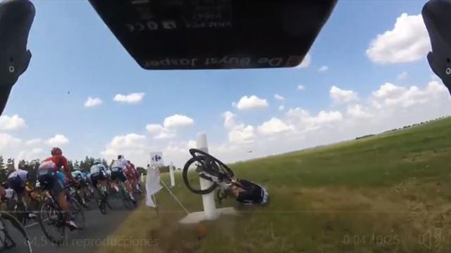 Spektakuläre OnBoard-Bilder: So heftig war der Sturz von Froome Spektakuläre OnBoard-Bilder: So heftig war der Sturz von Froome