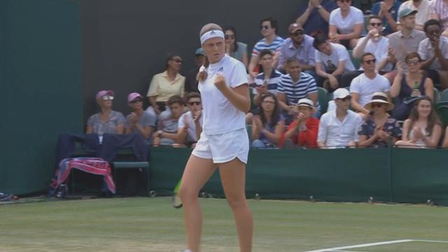 Höjdpunkter: Ostapenko illa ute i första set, överlägsen i andra Höjdpunkter: Ostapenko illa ute i första set, överlägsen i andra