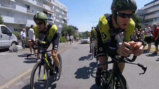 Onboard beim Teamzeitfahren: Hautnah dabei im Mitchelton-Zug Onboard beim Teamzeitfahren: Hautnah dabei im Mitchelton-Zug