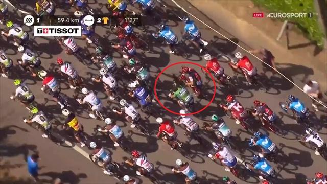 Tour de Francia 2018: El enganchón entre Sagan y Vangarderen, más que palabras y empujones Tour de Francia 2018: El enganchón entre Sagan y Vangarderen, más que palabras y empujones