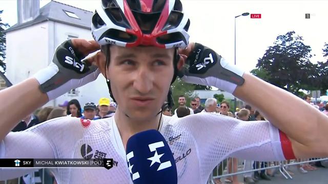 Kwiatkowski: Peleton był nerwowy od połowy etapu Kwiatkowski: Peleton był nerwowy od połowy etapu
