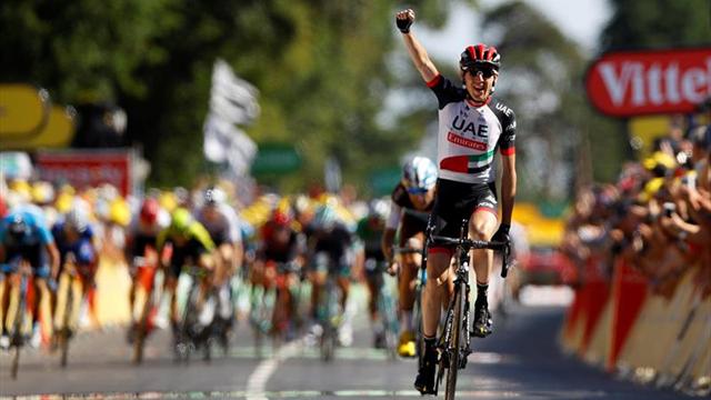 El irlandés Dan Martin conquista el Muro de Bretaña; Van Avermaet sigue líder