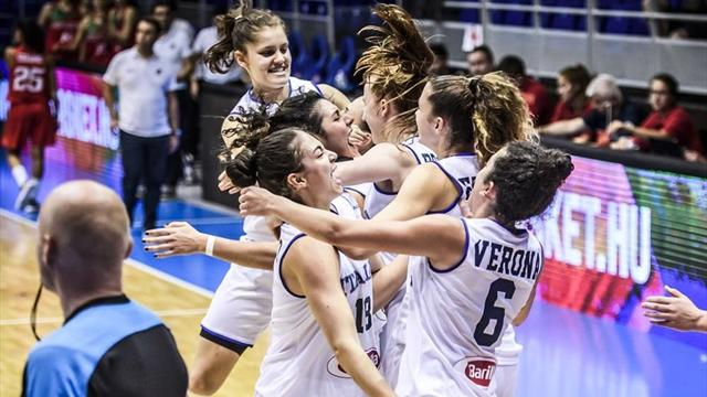 L'Italia femminile Under 20 è in semifinale all'Europeo di Sopron: Portogallo annientato 70-42