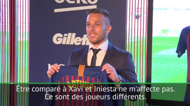 Arthur : "Xavi ou Iniesta sont des joueurs différents, je suis juste Arthur" Arthur : "Xavi ou Iniesta sont des joueurs différents, je suis juste Arthur"