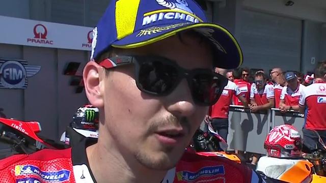 Lorenzo : "J'ai fait une erreur dans le dernier virage" Lorenzo : "J'ai fait une erreur dans le dernier virage"