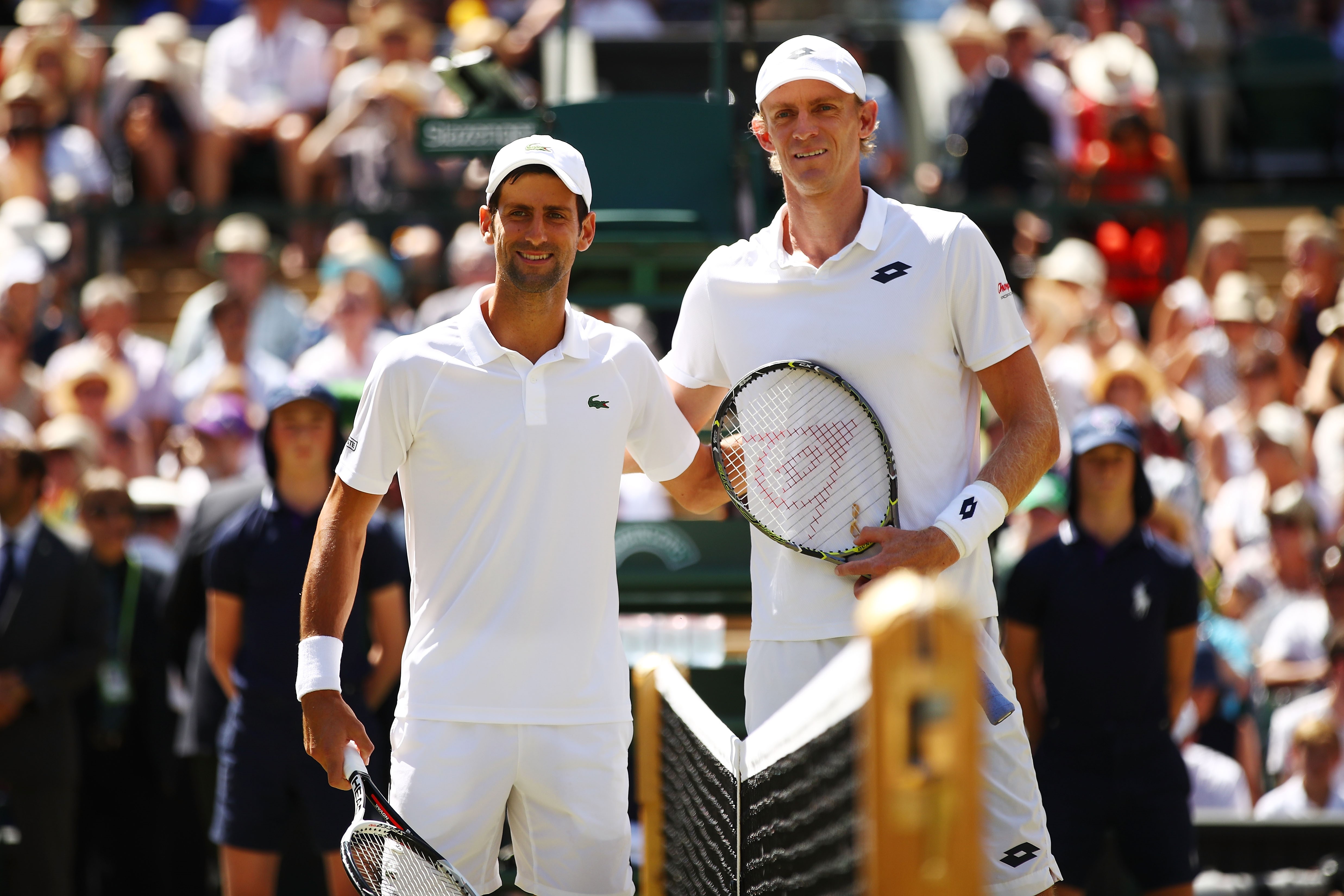 Novak Djokovic et Kevin Anderson à Wimbledon