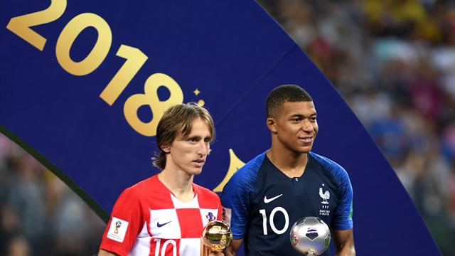 Modric meilleur joueur de la compétition, Mbappé meilleur jeune