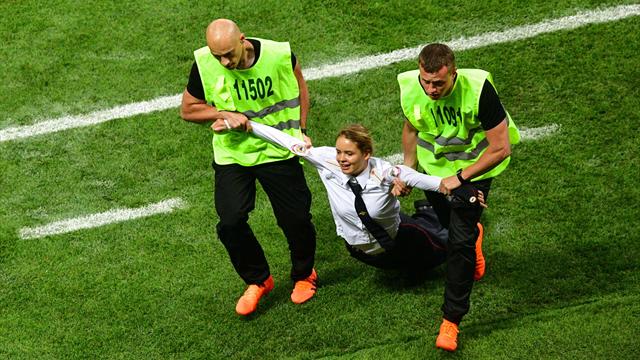 World Cup stewards during Pussy Riot's stunt to be disciplined