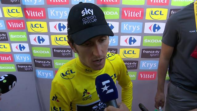 Geraint Thomas: "Il mio è stato un attacco istintivo, ora mi godo la maglia gialla" Geraint Thomas: "Il mio è stato un attacco istintivo, ora mi godo la maglia gialla"