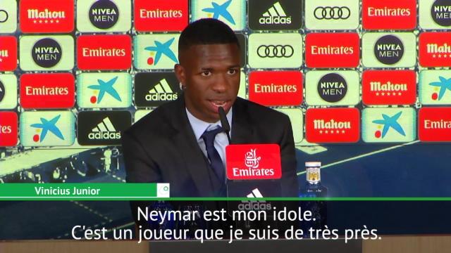 Vinicius Jr : "Neymar est mon idole" Vinicius Jr : "Neymar est mon idole"
