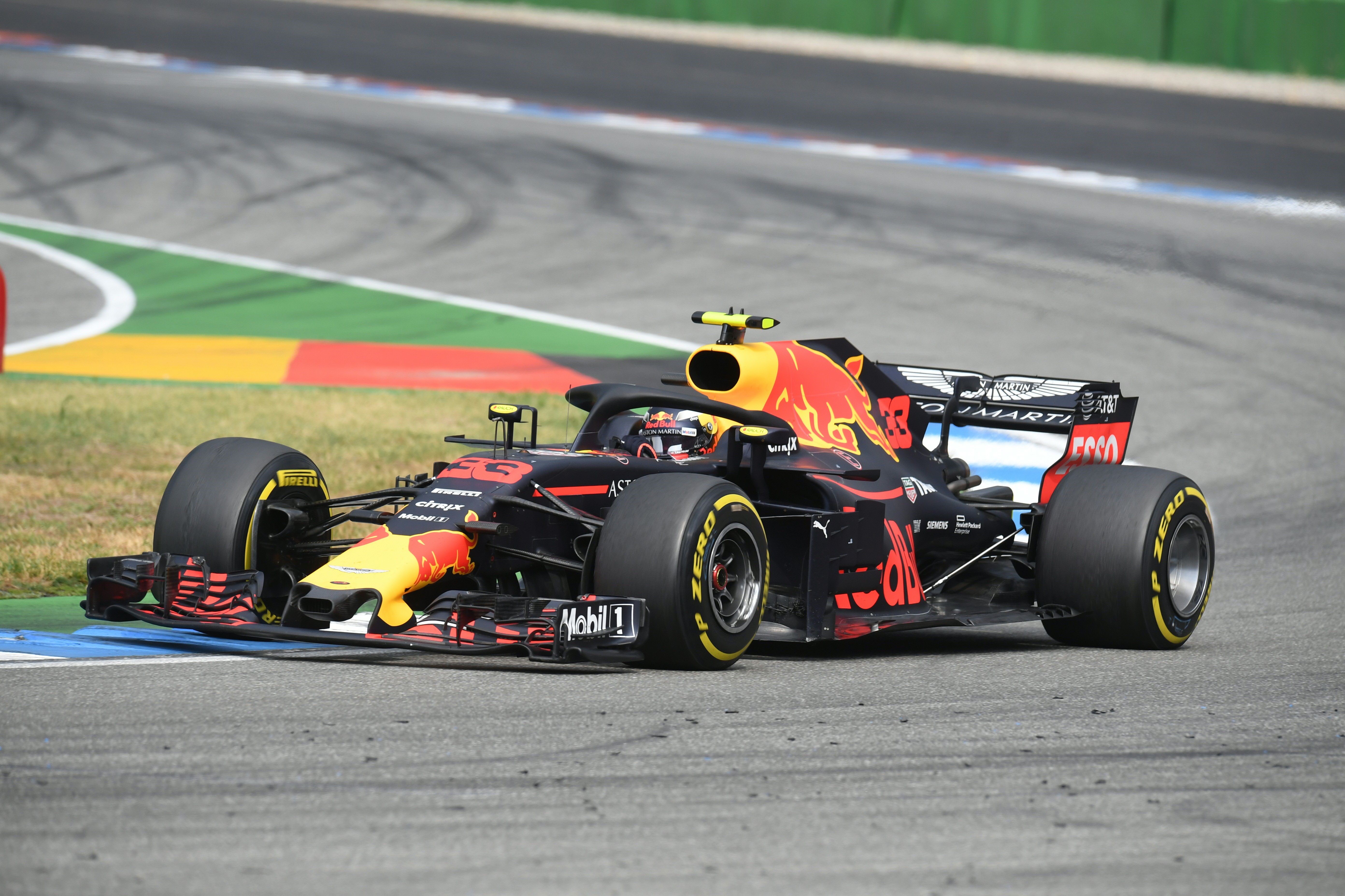 Max Verstappen lors du Grand Prix d'Allemagne 2018