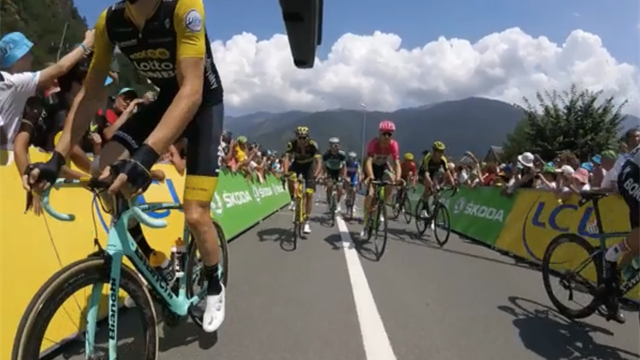"MotoGP-Start" bei der Tour in Onboard-Perspektive "MotoGP-Start" bei der Tour in Onboard-Perspektive