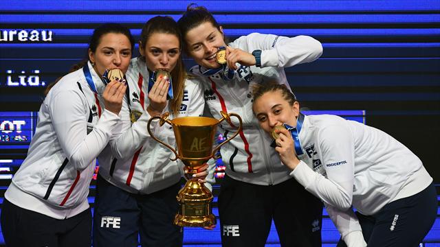 Berder a parachevé le chef d'oeuvre des sabreuses : le sacre des Bleus en vidéo Berder a parachevé le chef d'oeuvre des sabreuses : le sacre des Bleus en vidéo