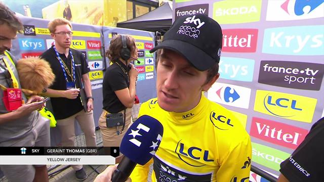 Tour de Francia 2018, Thomas: "Cuando saltó Landa estábamos bajo presión, pero mantuvimos calma" Tour de Francia 2018, Thomas: "Cuando saltó Landa estábamos bajo presión, pero mantuvimos calma"