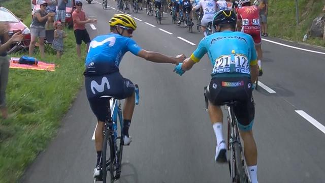 Tour de Francia 2018: Precioso gesto de Amador compartiendo su comida Tour de Francia 2018: Precioso gesto de Amador compartiendo su comida