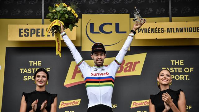 Bizar einde tijdrit! De tijdwaarneming faalt, maar Tom Dumoulin is de winnaar